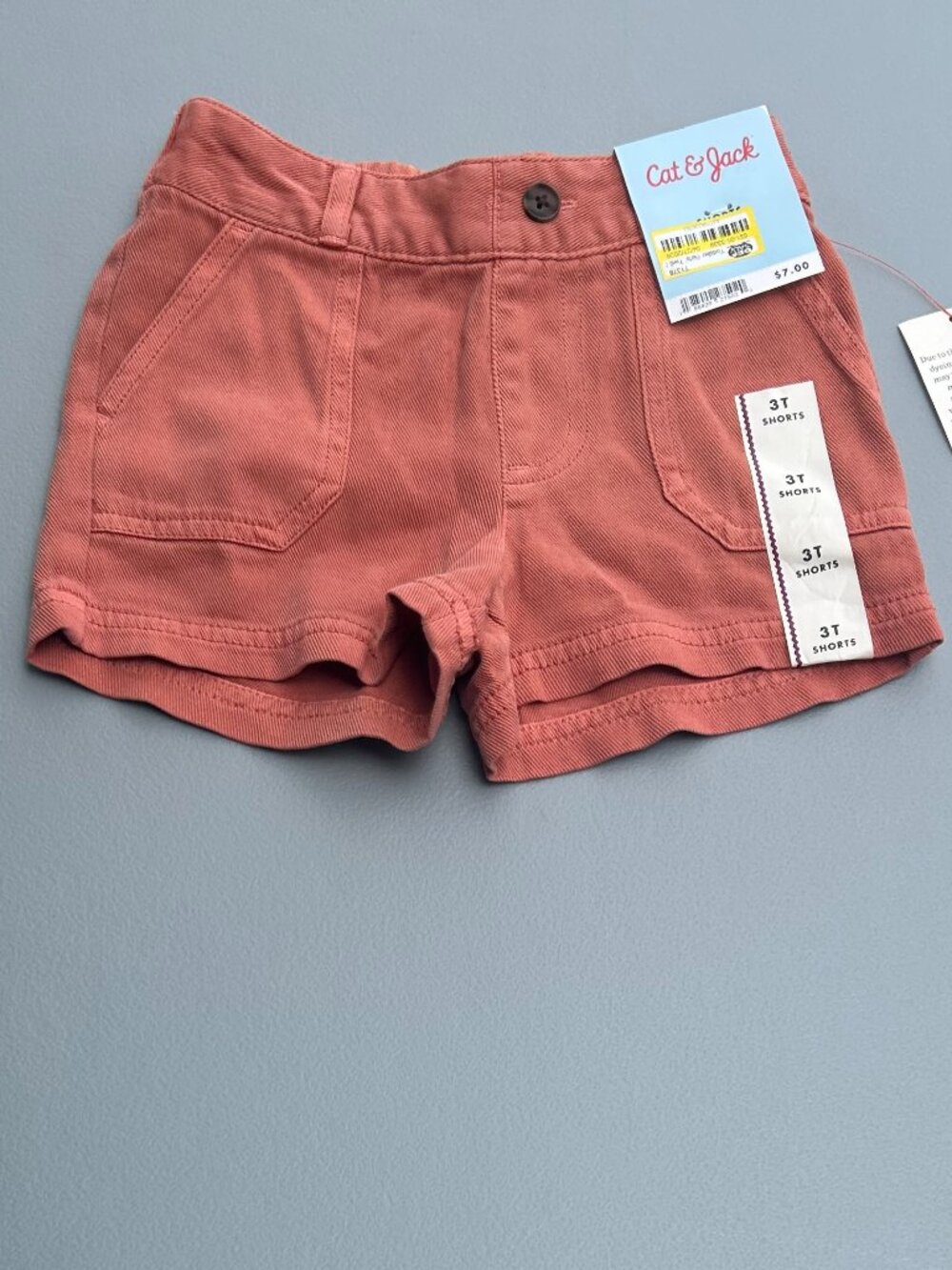 Cat & Jack™ Toddler Girls' Twill Shorts - Orange 3T: Midweight
